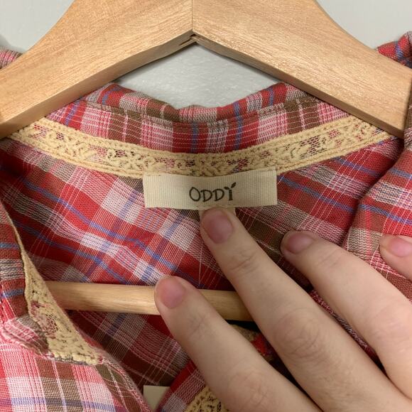 90s Grunge Style Blouse With Lace NWT - Picture 5 of 6